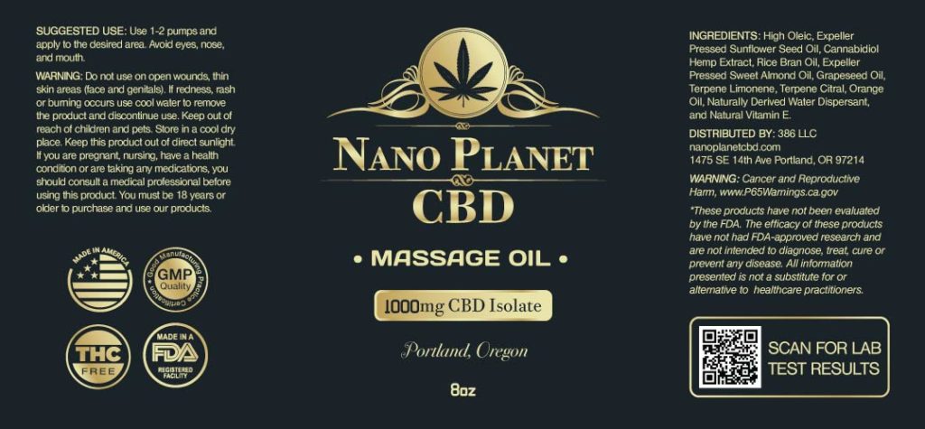 cbd massage oil 1000mg